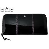 パンティオン PANTHEON 長財布 ブラック／パープル 1331-BKPU
