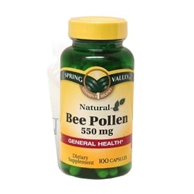 Spring Valley - Bee Pollen 550 mg, 100 Capsules