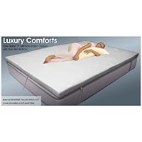 Silver Rest Sleep Shop Aerated 3-Inch Memory Foam Topper with Non Skid Bottom and Elastic Securing Straps, Cal King