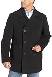 : Kenneth Cole Reaction Men's Pea Coat, Charcoal, X-Large