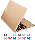 Mosiso Apple New Macbook Case, Retina Display 12" Inch Laptop Computer [2015 Release] Hard Shell Protective Case, Smooth Finish (Gold)