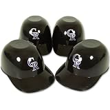 COLORADO ROCKIES BATTING HELMET ICE CREAM SNACK BOWLS 4 PK