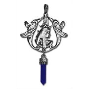 Nefertiti Egyptian Pendant in Lapis Lazuli and Sterling Silver