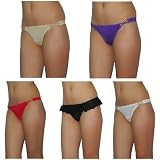 5 PACK: Ladies La Senza Sexy Stretch Hipster Brief Thong Panties Underwear / Knickers - Multicolor