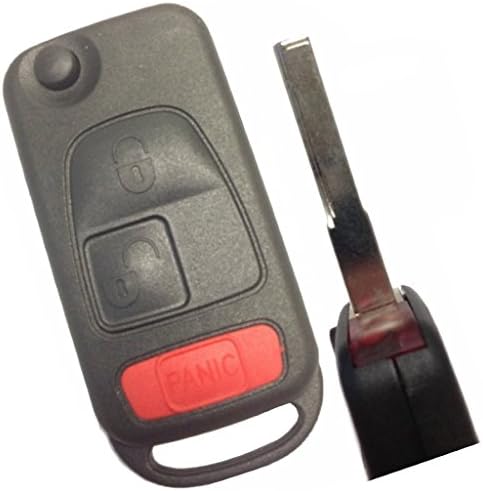 Replacement Keyless Entry Remote Control Key Fob Cover Case for 1998-2004 Mercedes-Benz SLK230 320 SLK32 AMG
