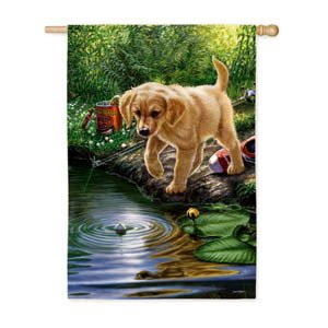 Nibbles Puppy Decorative House Flag