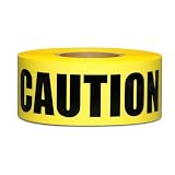 Caution Tape - 5 Rolls (Yellow) (7.13W x 3.00H x 7.13D)
