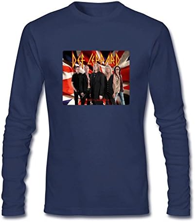 sqin Custom Def Leppard High'n'Dry Long Sleeve T-Shirts for Boys 100% Cotton Royal Blue XXXL