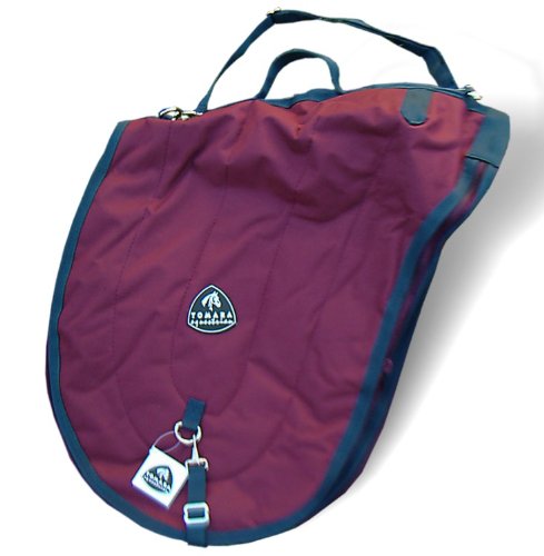 TOMARA equestrian English Saddle Case Bag -Burgundy