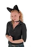 Elope Lg Cat Ears/Collar/Tail Set BL