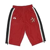 MLB Houston Astros Baby / Infant Comfortable Fit Mesh Lined Track Pants with Embroidered Logo - Red (Size: 3-6)