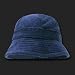 Navy Blue Terrycloth Floppy Bucket Style Sun Hat Cap