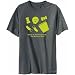 T-Shirt Mens Dark Silver MADE IN AMERICA FROM San Marinese PARTS Countries