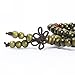Merdia 108 Wood Beads with a Pendant Japa Mala Bracelet or Necklace (Chinese Knot (Green))