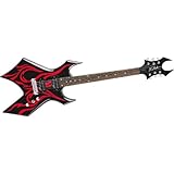B.C. Rich Warlock Metal Master Blade Electric Guitar, Black with Silver Blade Graphic