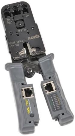 IWISS Multifunction 4-In-1 Network Lan Crimp/Cable Tester Tool For RJ-45, RJ-12, RJ-11 and RJ-10 crimping