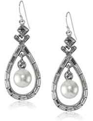 Ben-Amun Jewelry Crystal Baguette Chandelier Earrings