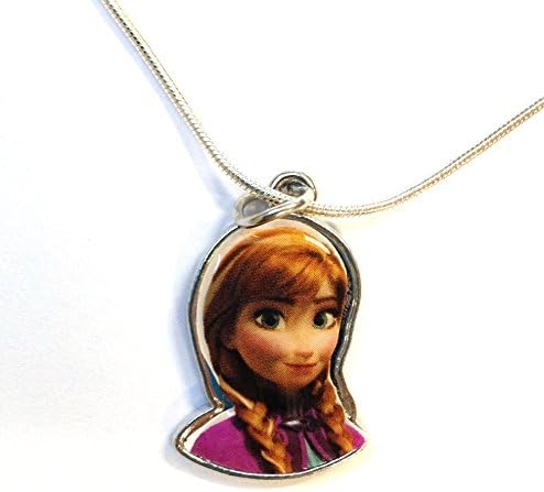 HOT Christmas Gift! Disney Frozen Elsa Anna Charm Necklace Brand New in Jewelry Box with Bonus Bracelet Making Kit (ANNA 2)