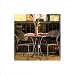 Bundle-01 Patio Bistro Table and Chair Set Table: Granite Top