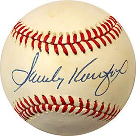 Sandy Koufax Autographed / Signed Baseball (James Spence Authenticated)