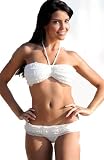 Weisses BH-Set mit sexy Panty