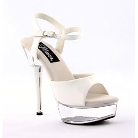 Buy 5 1 2 Inch Sexy White Bridal Shoes Stiletto Heel Platform Sandal Sexy Shoes by Unknown