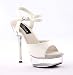 5 1/2 Inch Sexy White Bridal Shoes Stiletto Heel Platform Sandal Sexy Shoes