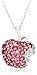 10k White Gold Pink Tourmaline Apple Pendant with title=