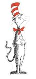 Eureka Dr. Seusss Giant Cat In The Hat Bulletin Board Set, 4 Panels 17 x 24" Each