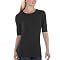 Juniors' Mossimo Supply Co. Elbow-Sleeve Crew-Neck Tee - Ebony