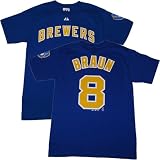 Milwaukee Brewers Retro Logo Ryan Braun Mens T-Shirt