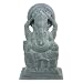 Grey Soapstone Hand-carved Ganesh Statue
