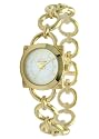 Rica Lewis - 9076232 - Montre Femme - Quartz Analogique - Cadran Blanc - Bracelet Acier Doré