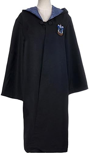 Yumoom Cloak Harry Potter Christmas Cosplay Costume Hogwarts Deluxe Robe For Adult,MFP01 Blue L