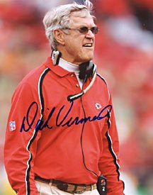 Dick Vermeil Autographed / Signed Kansas City Chiefs Football 8x10 Photo
