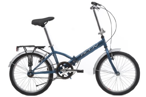 Activ by Raleigh Unisex Adult Steel Folding Bike - Blue, 20-inch Wheel, 12 Inch Frame