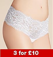 Low Rise Floral Lace Brazilian Knickers