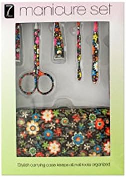 7 Piece Floral Manicure Set