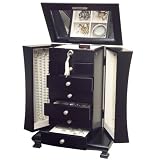 The Layla Jewelry Box (Java Black finish) (14.75"H x 11"W x 7"D)