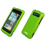 EMPIRE Neon Green Rubberized Hard Case Cover for HTC Trophy T8686