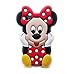 Cute 3D Mickey Minnie Mouse With Red Bow Case Soft Silicon Dots Cover For Apple Iphone 4 4S 4G