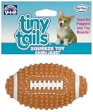 Vinyl Tiny Tails Dog Toy Spike Football 3.5