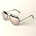 Black Frame & Mirrored Lens Aviator 3-Pack w/ Drawstring Sunglass Pouch