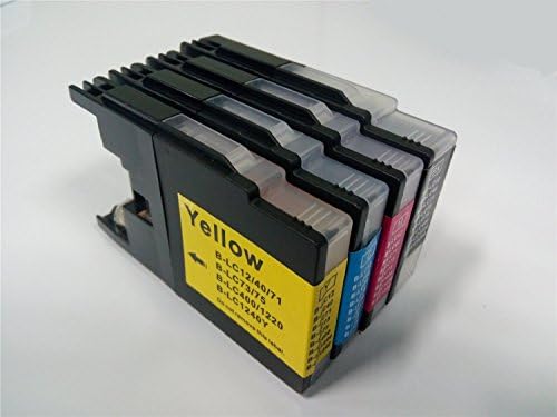 4PK(1 Black 1 Cyan 1 Magenta 1 Yellow) of Self Trend Ink for LC12/LC40/LC71/LC73/LC75/LC400/LC1220/LC1240