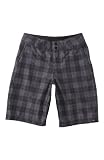 Quiksilver Mens Pony Up 22 Boardshorts Walk Shorts Dolby Diamond Black