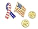 Prime-Products American Flag Pin & Ribbon Lapel Pin Set - Classic Design - Support Our Troops Pin - USA Flag Pin - Freedom Pin