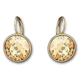 Swarovski Bella Golden Shadow Pierced Earrings