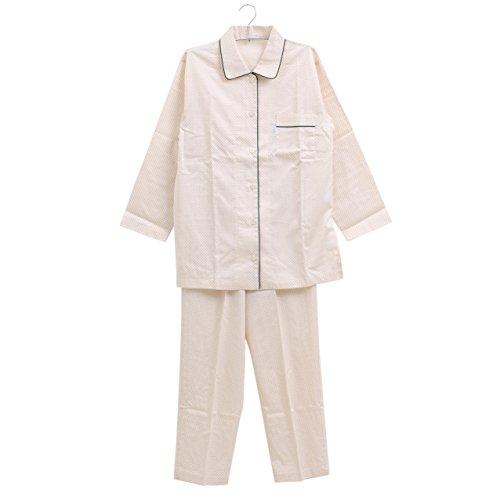 ワコール Wacoal 睡眠科学 レディース 綿100％ シャツパジャマ ドット