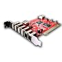 Combo PCI USB 2.0 intern & 8 PORT Firewire Karte Kabel