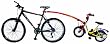 Trail-Gator Tandem-Stange 650025, rot